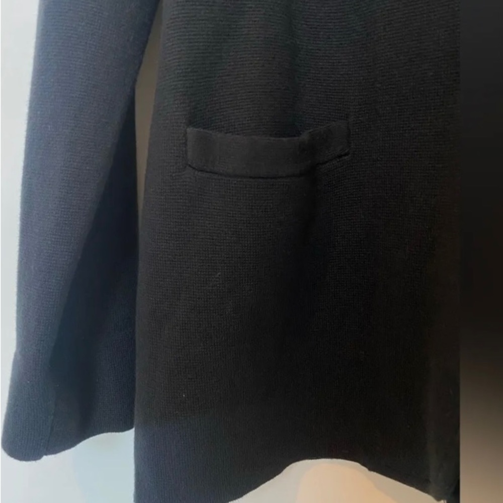 J Crew Factory Sweater Blazer Black Sz XXS - Picture 6 of 9